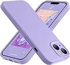 mobistyle Liquid Silicone Case for iPhone 13 Case, Individual Protection for Each Lens Shockproof Rubber Full Body Thickened Design Compatible for iPhone 13 (Purple)