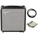 Fender Bass Amp Rumble 15 Watt Combo Amplifier with Cable & Polishing Cloth