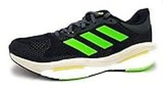 Adidas Glide 5 M, Sneaker Hombre, Core Black/Solar Green/Beam Yellow, 42 EU