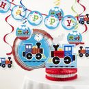 The Party Aisle™ All Aboard Train Birthday Party Decoration Kit in Blue/Red | Wayfair E2D0EE6EB2C94F2BB1C6B706B47C7E4A