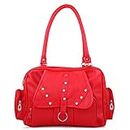 RITUPAL COLLECTION - Identify Your Look, Define Your Style Women's PU Shoulder Handbag (Red)