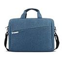 Bennett™ Mystic Formal Business Briefcase Bag Crossbody Messenger College Bags For Men Women MacBook INoteBook ITablet Laptop Upto 15.6 Inch | Handbags with Shoulder Straps (Blue) 6 Months Warranty