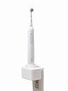 Burd - Electric Oral-B Tooth Brush Wall/Outlet Holder/Mount/Cord Organizer (Charger not Included), White