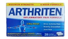 Arthriten Arthritis Pain Joint Relief Formula Max Strength 28 Caps 3 Way Ex 6/24