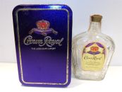 Crown Royal Empty Bottle & Tin Decorative 750 ml Whisky Bottle