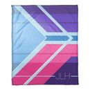 Latitude Run® Bright & Bold Fleece Throw Microfiber/Fleece/Microfiber/Fleece in Blue/Indigo/Pink | 60 H x 50 W in | Wayfair
