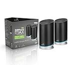 ARRIS Surfboard mAX Plus AX7000 Mesh Tri-Band WiFi 6 Router System. WiFi Coverage of up to 6,000 sq ft Homes. (W130) Black