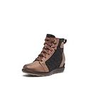 SOREL Women's Evie II NW Lace Boots - Tobacco, Black - Size 8