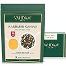 VAHDAM, Kashmiri Kahwa Chai Spiced Green Tea (100g) 100% NATÜRLICHE GEWÜRZE | Masala Chai Tee | Grüner Tee, Zimt, Kardamom, Mandel, Safran | Gewürzter Chai Tee Loose Blatt | Chai Latte