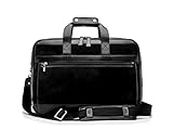 Bosca Old Leather Collection - Stringer Bag Laptop Bag Black Leather