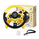 BETTERLINE Toy Wheel for Kids, Driving Simulation with Lights and Sounds, Pretend Driving Toy for Boys and Girls, Kids Interactive Toys
