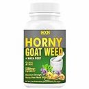 HXN Horny Goat weed and Maca Root Extract As Dietary Supplement 1200mg per serving - 60 Tablets (Pack 1)