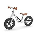 Chillafish Charlie Lightweight Toddler Balance Bike, Cute Balance Trainer for 18-48 Months, Learn to Bike with 10" inch no-Puncture Wheels, Adjustable seat and Carry Handle, Silver