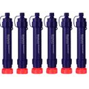 Portable Water Filter Straw Personal Filtration Purifier for Hiking,Camping 1-6P