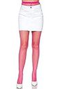 Leg Avenue Women's Spandex Industrial Net Pantyhose Hosiery, Neon Pink, One Size