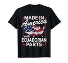 Hergestellt in Amerika mit ecuadorianischen Teilen, halb amerikanischen Ecuador T-Shirt