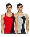 Rupa Frontline Men's Western Regular Fit Solid Vest (RFLHKV70112P00100_Assorted-Color and Print May Vary_100 CM)