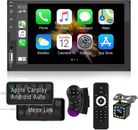 7" Car Radio Apple/Andriod Carplay BT Car Stereo Touch Screen Double 2Din+Camera