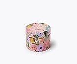 Rifle Paper Co. Jardin de Paris 3 Oz Tin Candle for Festive Occasions and Gatherings with Decorative Box and Festive Labels On Soy Candle Base and 40+ Hour Burn Time