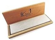Dan's Whetstone Company Inc. Arkansas genuino duro (fino) cuchillo afilado Banco piedra afilar 8"X 2" X 1/2" en caja de madera Fab-82-C