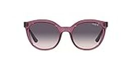 Vogue Eyewear Women's VO5427S Oval Sunglasses, Pink Gradient Dark Grey, 50 mm