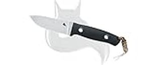 BLACK FOX Vesuvius 710D2 Fixed Blade Black G10 and D2 Steel Knife