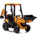 Outfunny Ride on Excavator, 12V Licensed JCB 4 in 1 Ride on Construction Toy w/ Remote | 38.58 H x 23.8 W x 76 D in | Wayfair BDMAW0960Y-SJ4X2061