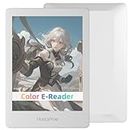UboElfins Color E-Reader Read6 - Mini Ebook Reader with 6” E-Ink Screen and Wi-Fi, Adjustable Brightness for Adults, Kids & Seniors (White) (2G+32G)