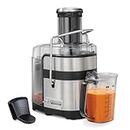 Hamilton Beach Professional Juicer Machine, Centrifugal Extractor, with 3.5” Super Chute for Whole Fruits and Vegetables, 1100 Watts Easy Sweep Cleaning Tool, Black (67906)