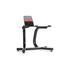 Bowflex Unisex's Stand with Media Rack Adjustable Dumbbell, Black/Grey/Red, One Size