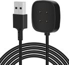 For Fitbit Versa 3 Sense 2 Versa 4 Charger USB Charging Cable Cord 100cm