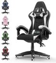 Gaming Stuhl mit Kopfstütze Racing Bürostuhl Chair Drehstuhl Sportsitz Schwarz