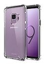 ProCase Galaxy S9 Case, Slim Hybrid Crystal Clear TPU Bumper Cushion Cover with Reinforced Corners, Transparent Scratch Resistant Rugged Cover Protective Case for Galaxy S9 2018 –Clear