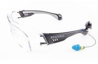 ReadyMax Fit Over Outdoor Safety Glasses with Earplugs Eye & Hearing Protection