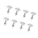 ACROPIX M6 Car Universal T Shaped Bolts Rooftop Cargo Carrier Rack Bolt Silver Tone - Pack of 8