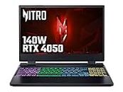 Acer Nitro 5 AN515-58 Gaming Laptop - Intel Core i7-12650H, 16GB, 1TB SSD, NVIDIA GeForce RTX 4050 6G, 15.6" FHD IPS 144Hz, Windows 11 , Black