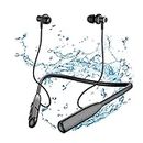 LAMA Casque Bluetooth 5.3 écouteurs de Sport 30 Heures de Lecture Casque de Sport sans Fil Suppression du Bruit Casque Intra-auriculaire avec Microphone Tour de Cou écouteurs magnétiques IPX6, Noir