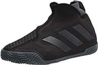 adidas Women's Stycon Laceless Clay Court Tennis Shoe, core Black/Night Met./Grey Six, 6.5 M US