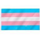 TRIXES Transgender Flag – LGBTQIA2s+ Pride Flags Home & Garden Accessories - Hang on a Pole, Use as a Banner/Wall Decoration – Great Gifts Inside and Outside Use – Pink, Blue & White (5ft x 3ft)