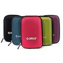 ORICO 5 Pack External Hard Drive Case 2.5 Inch Shockproof Hard Drive Bag Travel Electronics Organizer Carry Case for WD, Toshiba, Seagate, Samsung, Hitachi Hard Drive and Accessories like SD Card, USB Cable, Power Bank, Earphone, Black
