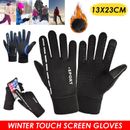 Mens Winter Sports Warm Gloves Windproof Waterproof Thermal Touch Screen Mittens