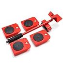 Furniture Lifter Mover Tool Set and 4 pcs 4.13"x3.15" Furniture Slides Kit, Furniture Move Roller Tools, 360 Degree Rotatable Pads, Suitable for Furniture Such as Sofas and refrigerators