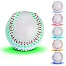Tebery Light Up Baseball with 6 Changing Colors, Glow in The Dark Baseball, Official Size Baseball Gift for Boys and Girls, Kids, and Baseball Fans