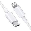 bArrett Original Charging USB Cable 1 m Lightning Cable (Compatible with Apple iPhone 11, X, XS, XS Max, XR, SE, 8 Plus, 8, 7 Plus, 7, 6S Plus, 6S, 6 Plus, 6, 5, 5C, 5S, iPad 4, Mini, iPod Touch 5, Nano 7 || Iphone cable || Android Mobile Lightning Cable || Fast Charging Cable || USB Type C - White