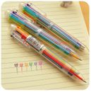 Multi-color Ballpoint Pen Ball Point Pens Kids School Office Supply 6 in 1 Color