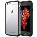 JETech Case for iPhone 6 and iPhone 6s, Shock-Absorption Bumper Cover, Anti-Scratch Clear Back (Black)