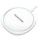 Fast Wireless Charger, NANAMI 10W Qi Wireless Charging Pad for iPhone 15 Pro Max/14 Plus/13/12 Mini/11/SE 2/XS Max/XR/X/8,for Samsung S24 Ultra/S23/S22/S21/S20 fe/S10,Note 20,Pixel 6/5,AirPods Pro/3