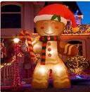 8ft Christmas Inflatable Gingerbread Man Lighted Home Indoor Outdoor Decoration