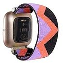 Watch Band Replacement Compatible with Fitbit Versa 2, Fashion Women Elastic Watch Band Compatible with Fitbit Versa/Versa 2/Versa Lite