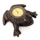 Pier 1 Imports Brass Frog Quartz Desk Clock Case India Movt Japan